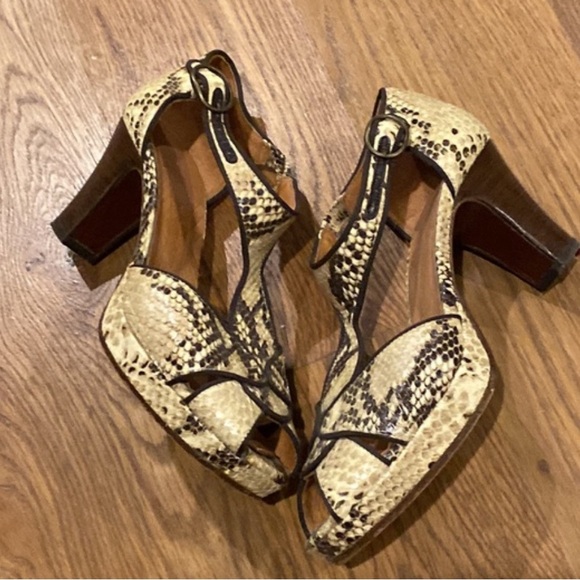 Chie Mihara// snakeskin platform heels, size 37 - Picture 6 of 10